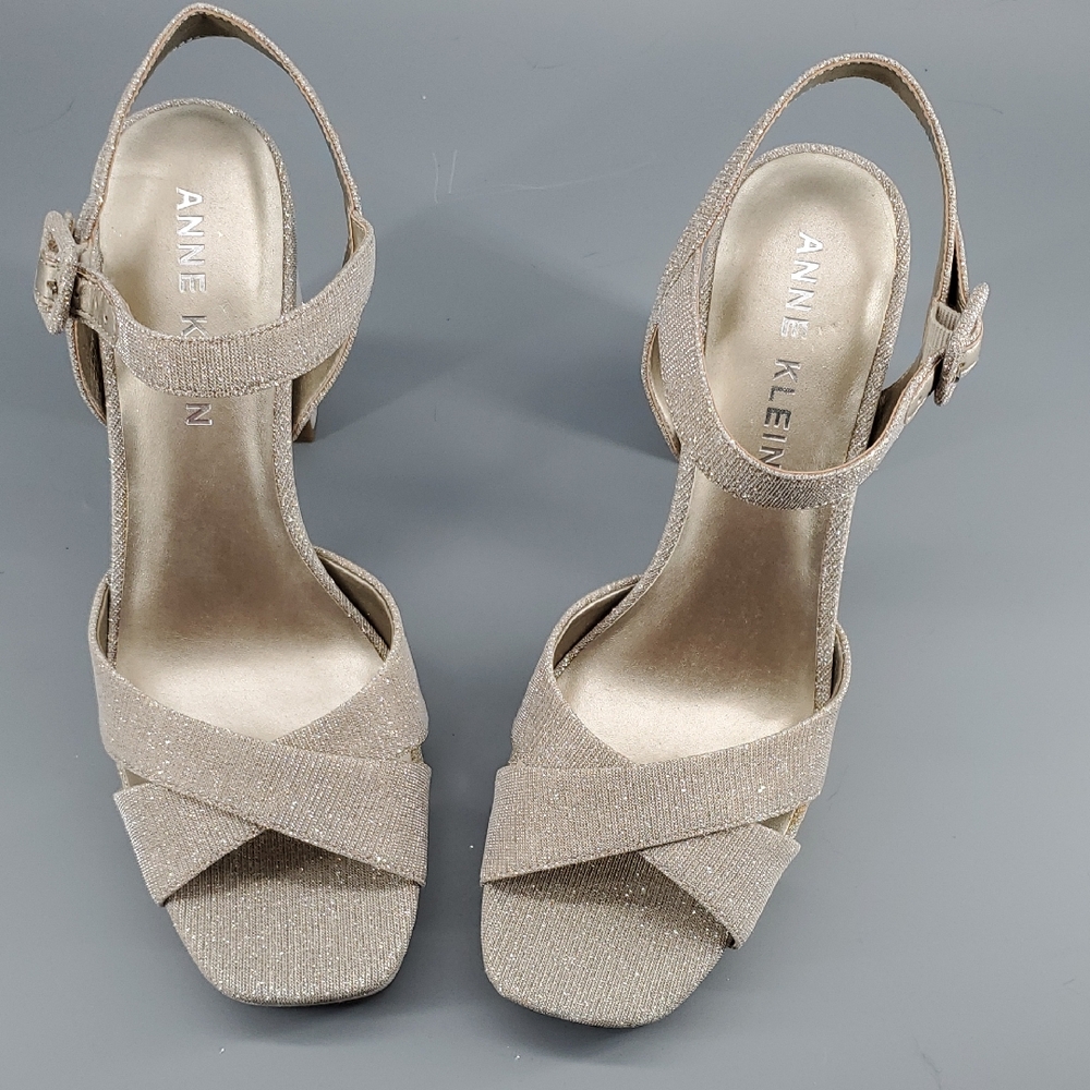Anne Klein NEW Glittering Platform Heels.